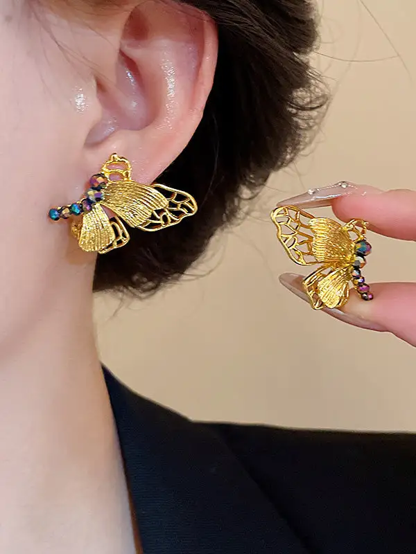 Refined Floral Drop Earrings