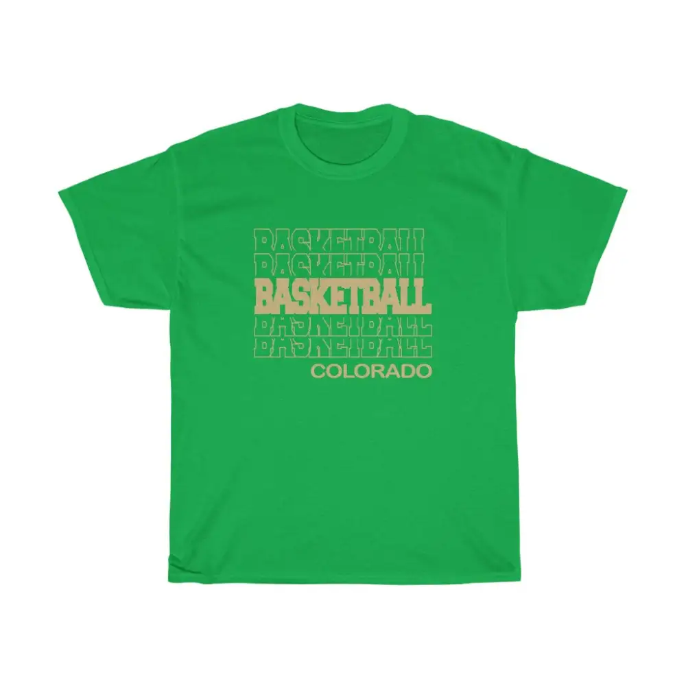 Basketball Colorado in Modern Stacked Lettering