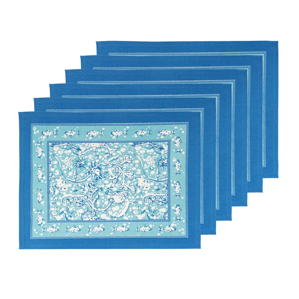 Coastal Botanical Placemat Set