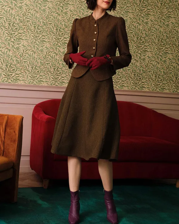 Casual Style Brown Skirt