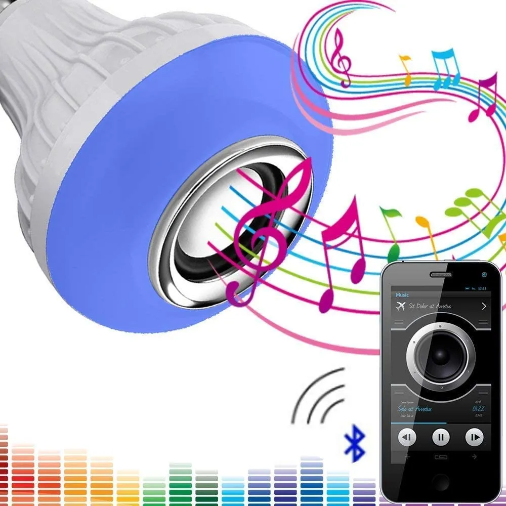 LED Music Light Bulb with remote control Colour Changing