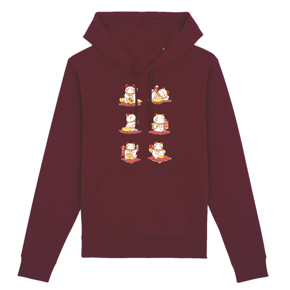 Character Cat Graphic Pullover Hoodie