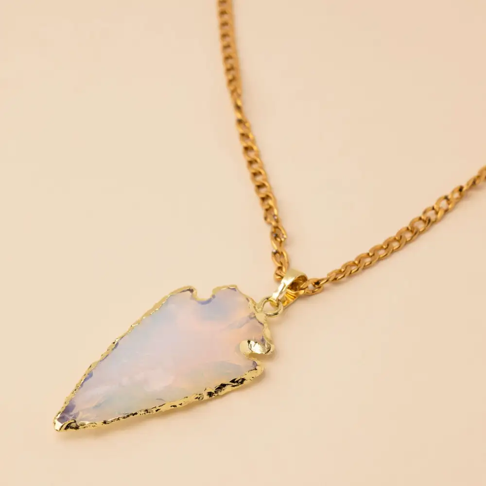 Raw Opalite Pendant Necklace