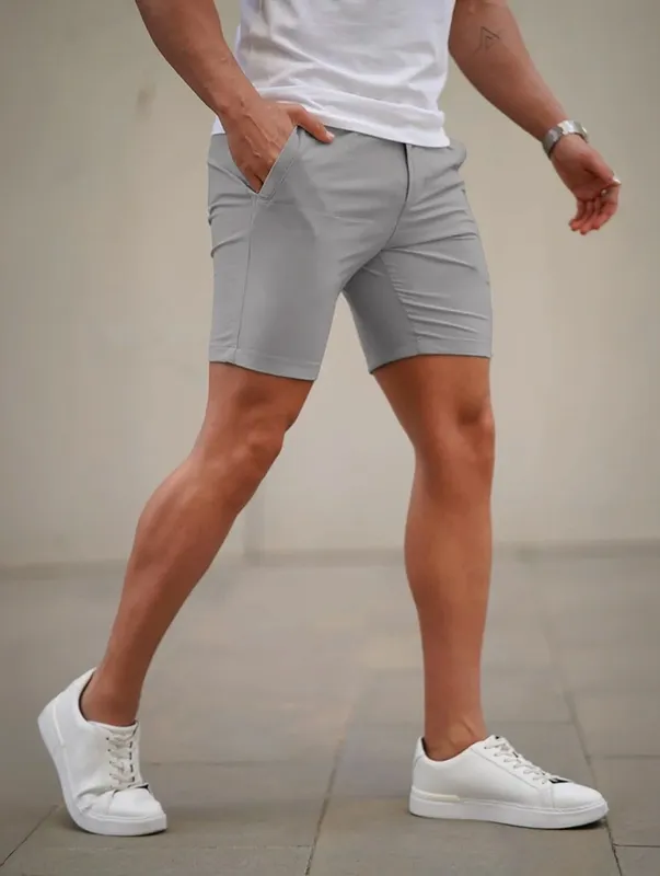 Light Grey Relaxed Fit Shorts