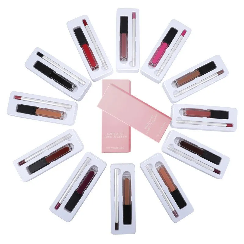 Water Resistant Lip Liner Pencil Set