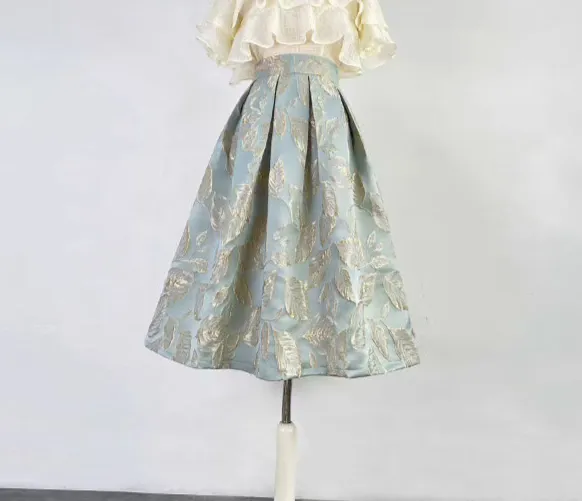 Refined Neat Everyday Casual Embroidered Skirt