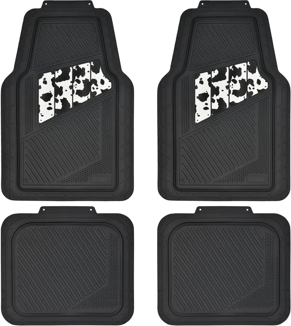 All Weather Rubber Vehicle Floor Mat Set