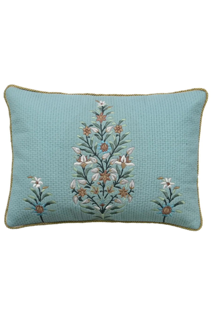 Floral Botanical Cotton Lumbar Decorative Cushion Cover