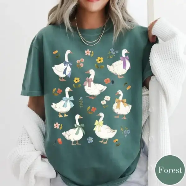 Garden Geese Graphic Top
