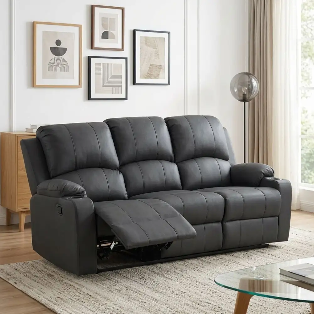 Comfort Focused Manual Recliner Sofa