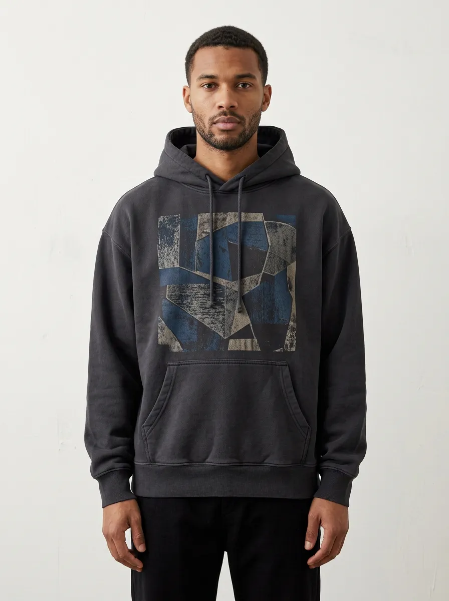 Abstract Geometric Hoodie