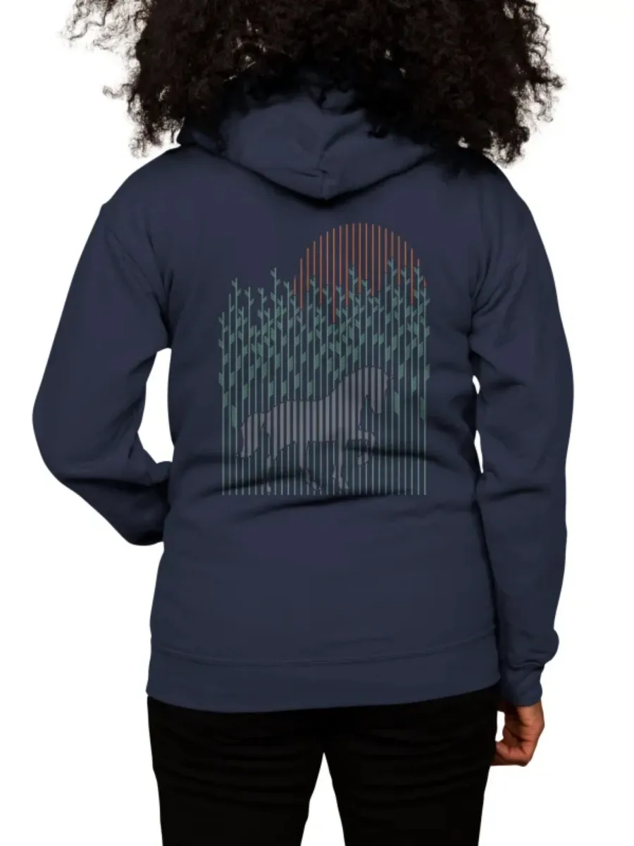 Modern Horse Art Print Hoodie