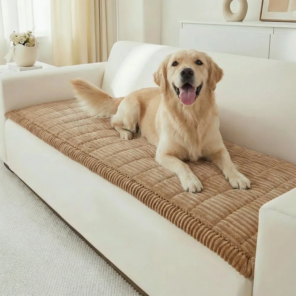 Plush Pet Sofa Cover