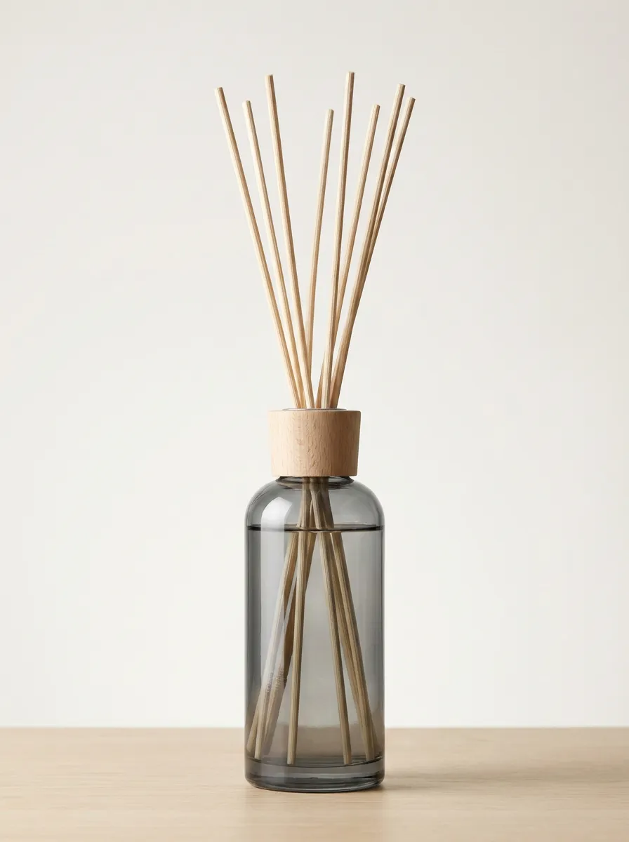 Home Fragrance Reed Diffuser Set Smoked Glass Finish