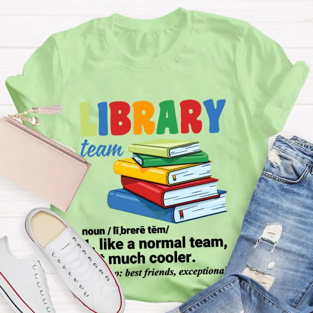 Library Team Letters T-Shirt