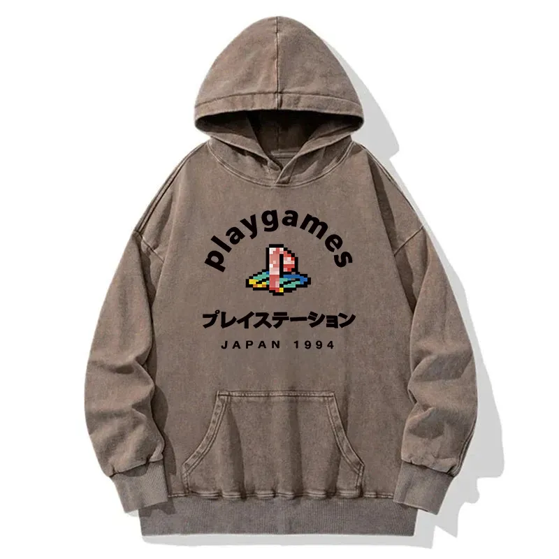 Arcade Game Washed Hoodie