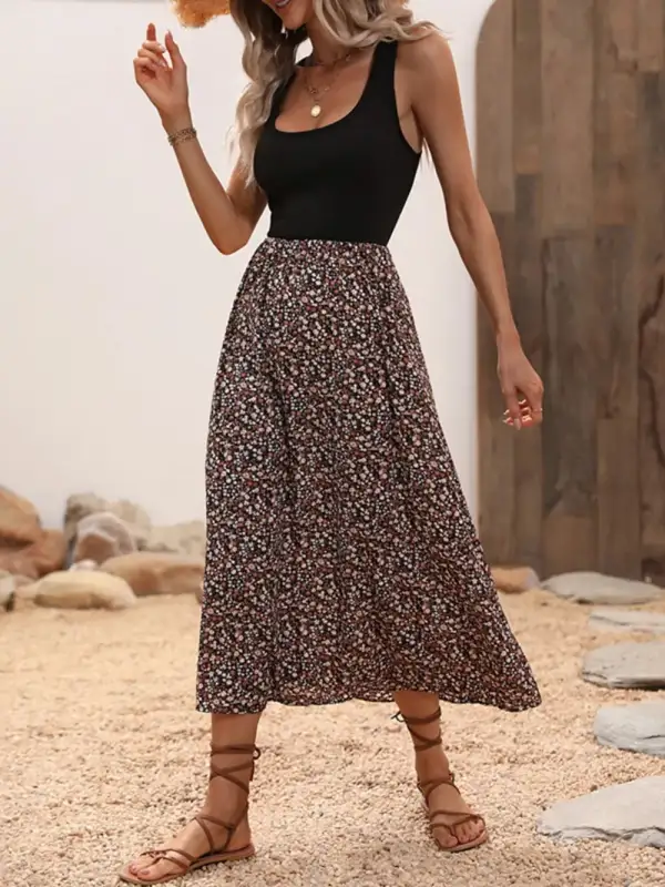 Wide Leg Scoop Neck Dress