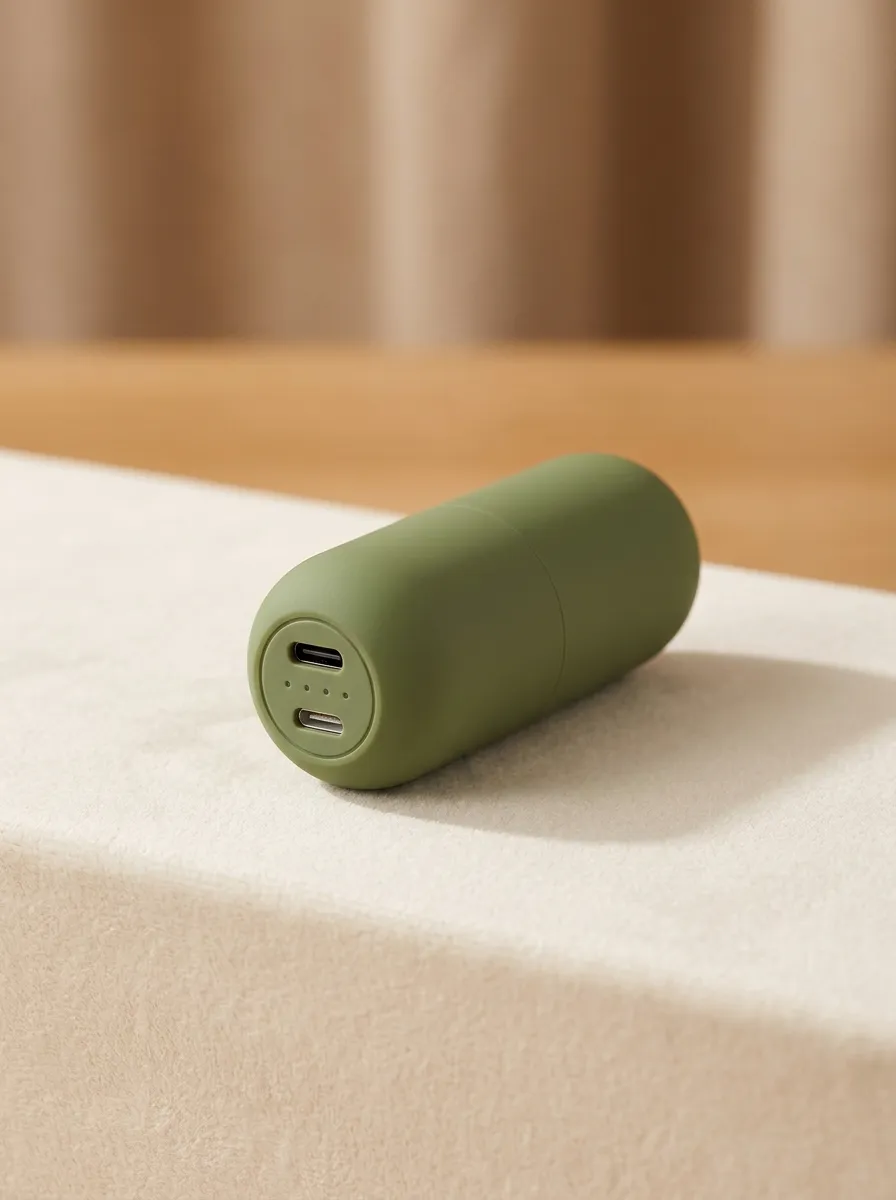 Olive Green Capsule Power Bank