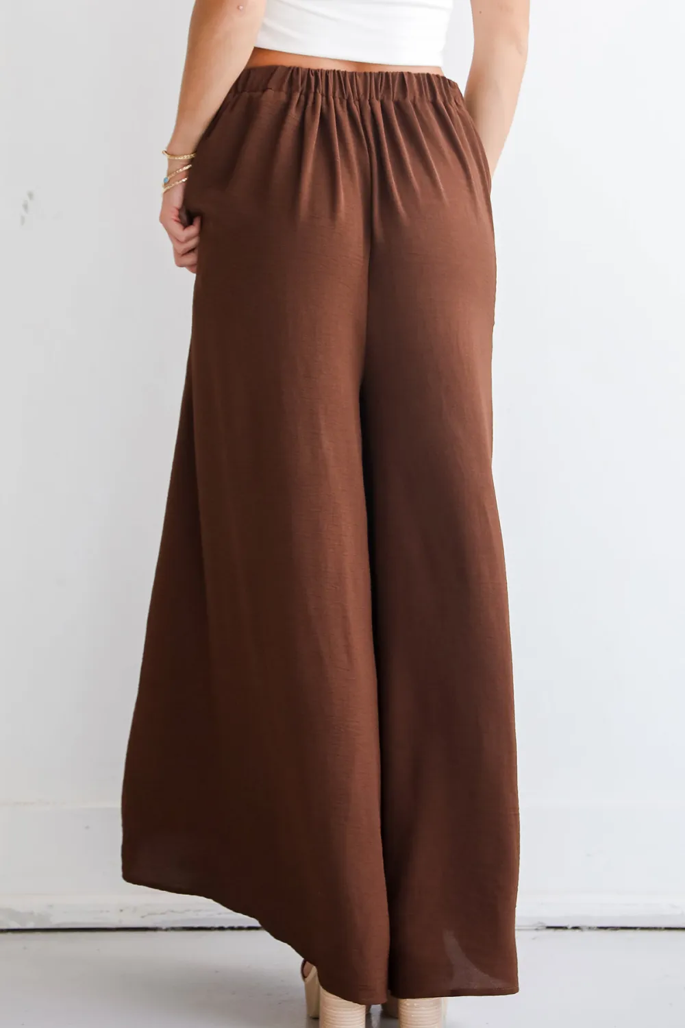Slight Stretch Wide Leg Pants