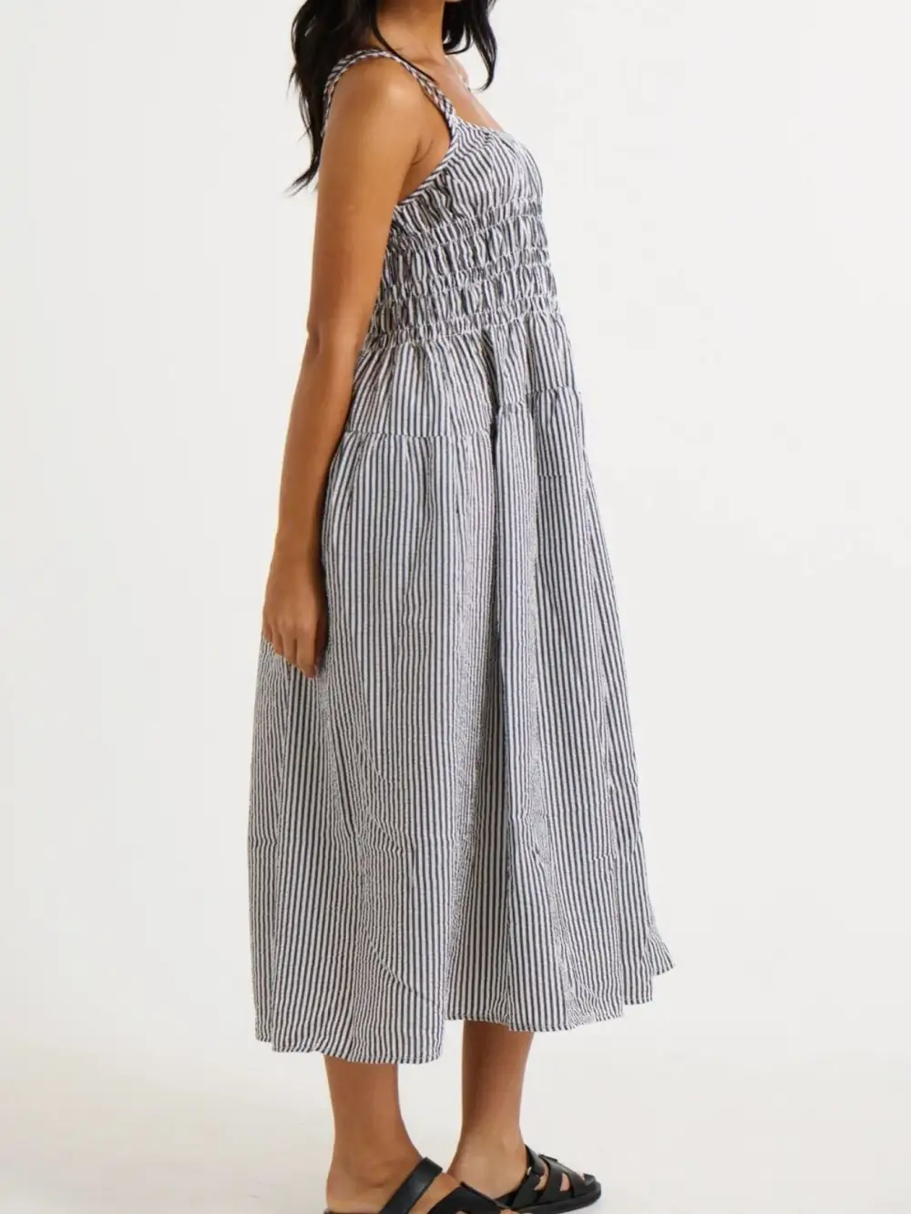 Smocked Midi Dress