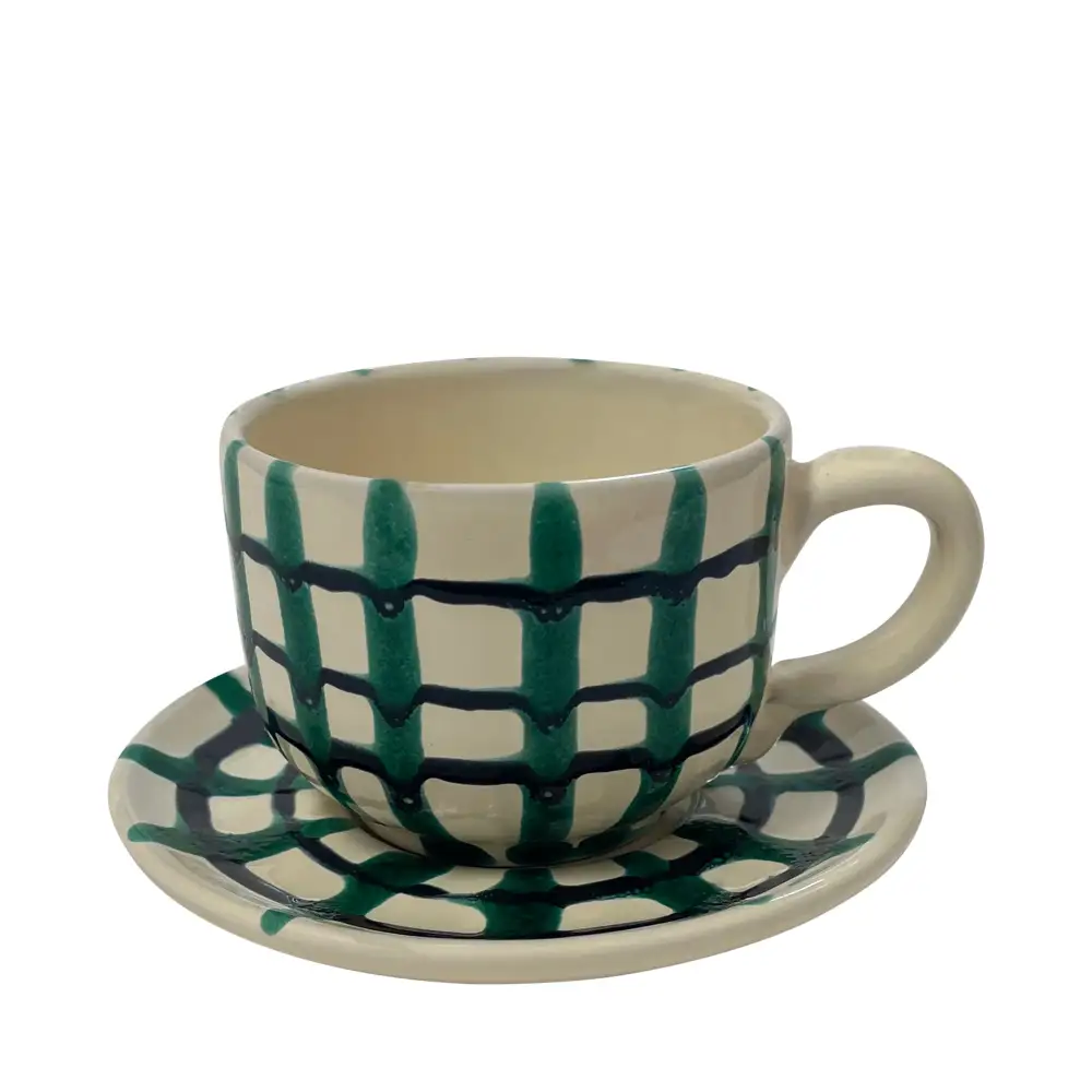 Ceramic Coffee Cup And Saucer