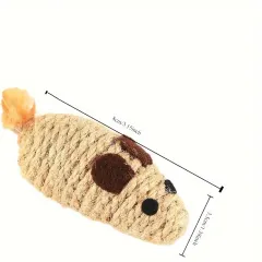 3 Pcs Rope Mouse Cat Toy