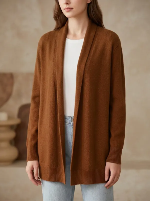 Heritage Open-Front Knit Cardigan