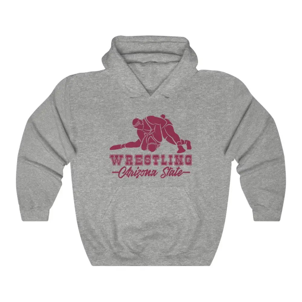Soft Fleece Sport Print Wrestling Graphic Pullover Hoodie