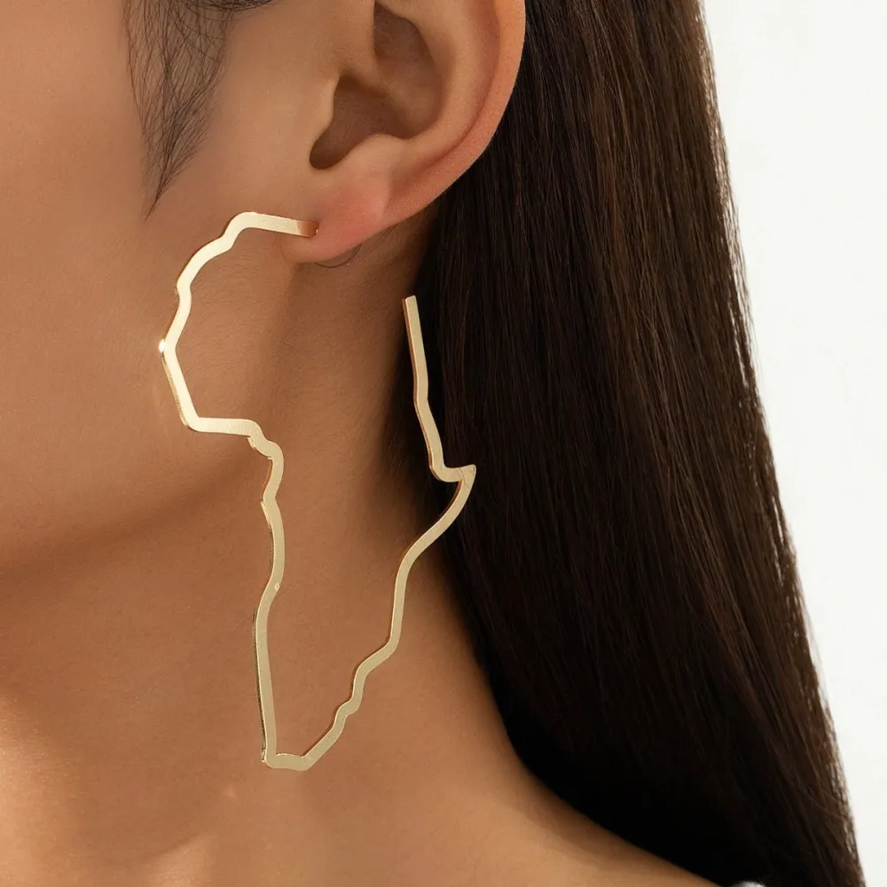 Punk Map Earrings