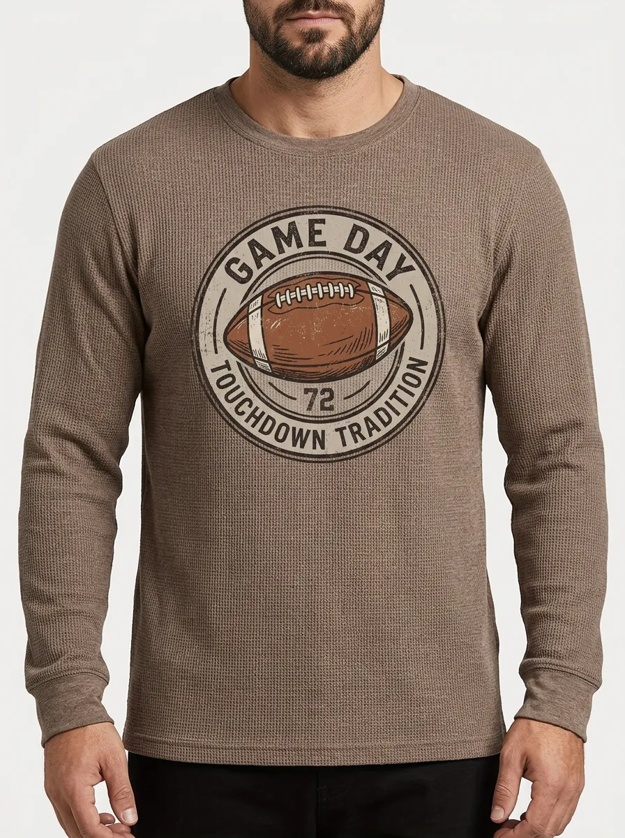Football Graphic Casual T-Shirt