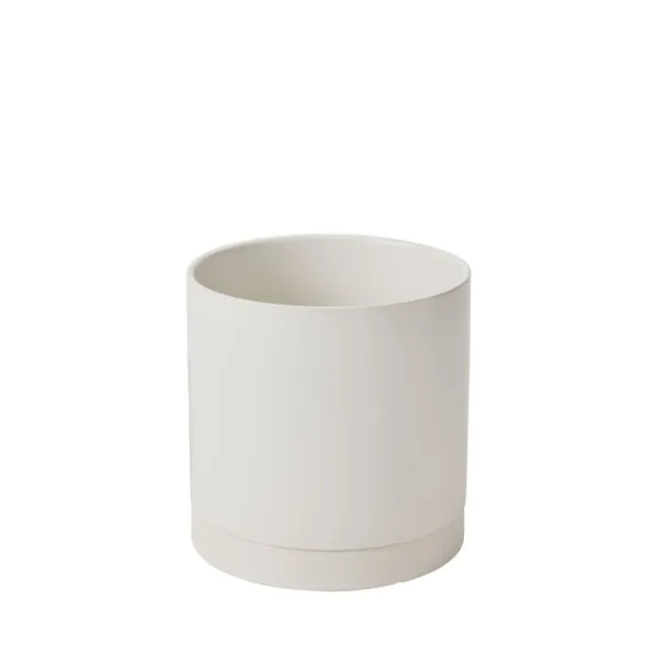 Glazed Ceramic Pot With Saucer