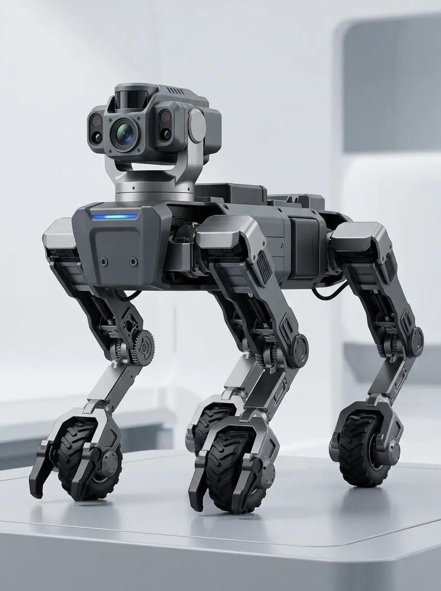 Camera-Equipped Mechanical Electronic Robot Dog