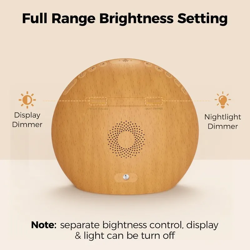 Stylish Sunrise Alarm Clock with Night Light, Perfect for Home and Sleep-Conscious Decor