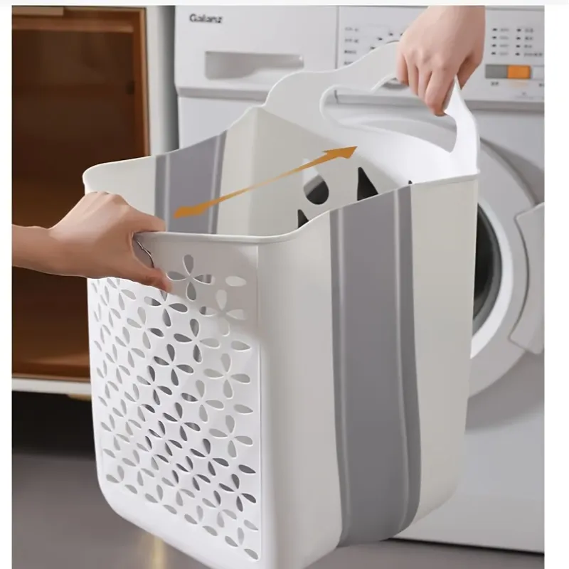 Wall-Mounted Laundry Hamper Set with Ventilated Design, Laundry Tool for Dirty Clothes Organization