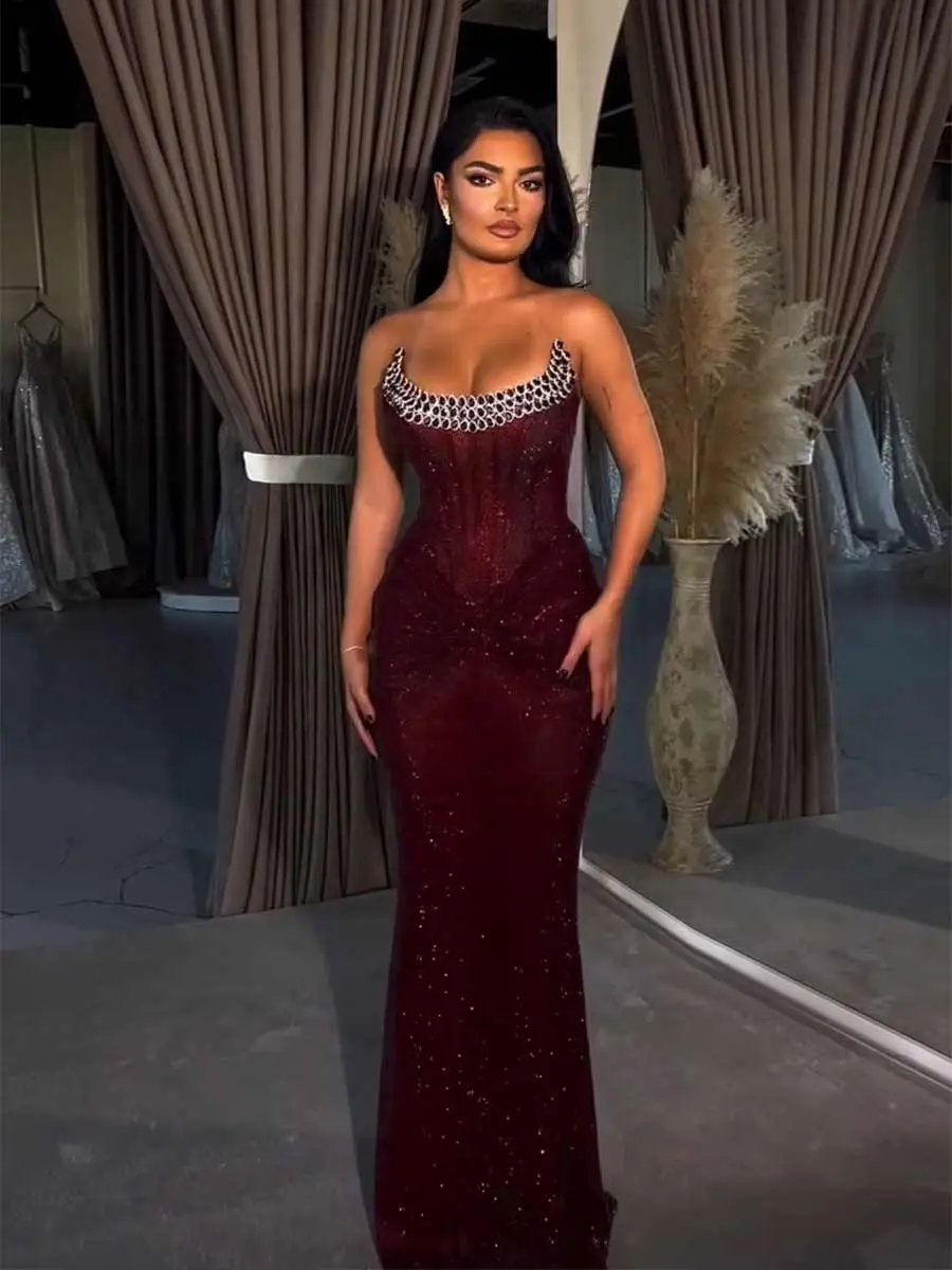 Seraphina Luxurious Sequined  Maxi Dress