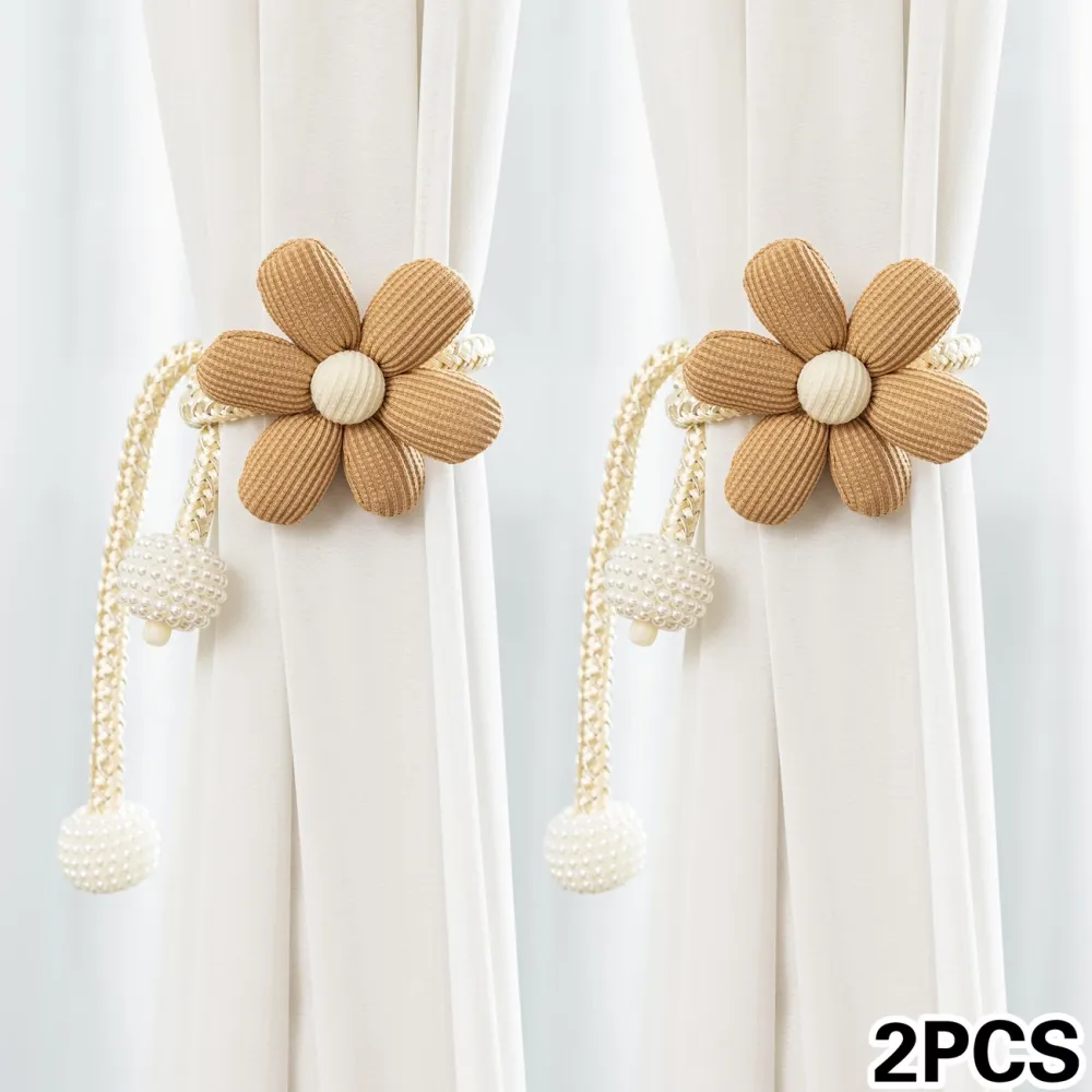 Floral Pearl Curtain Tiebacks