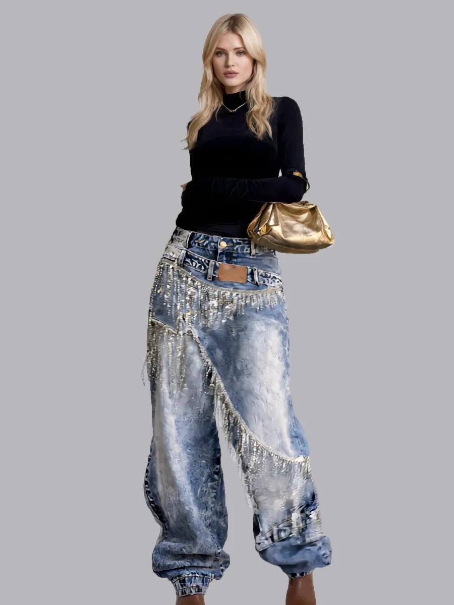 Camila Fringed Jeans