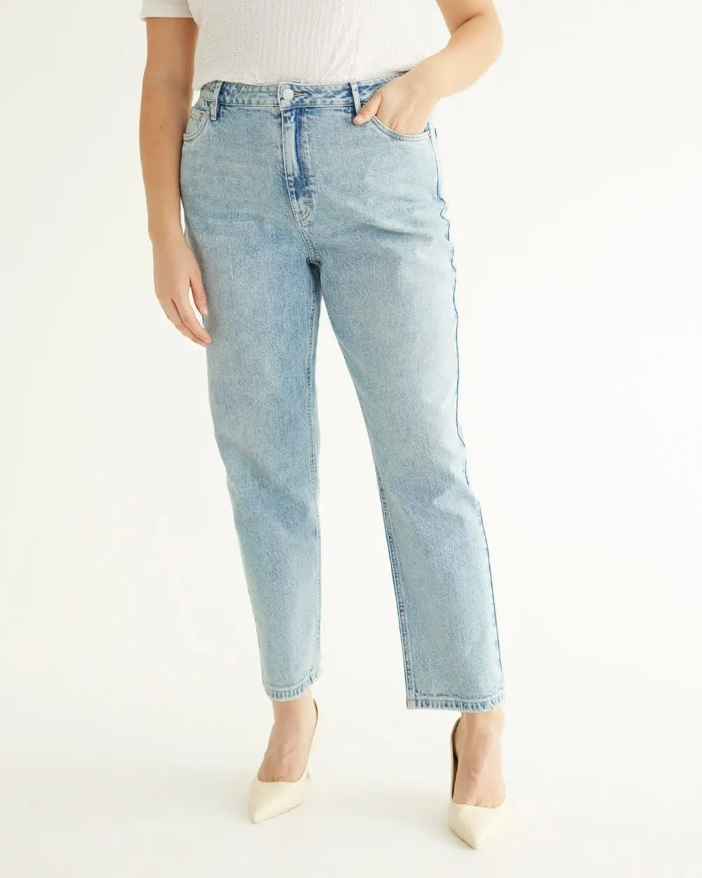 Tapered-Leg High-Rise Jean 