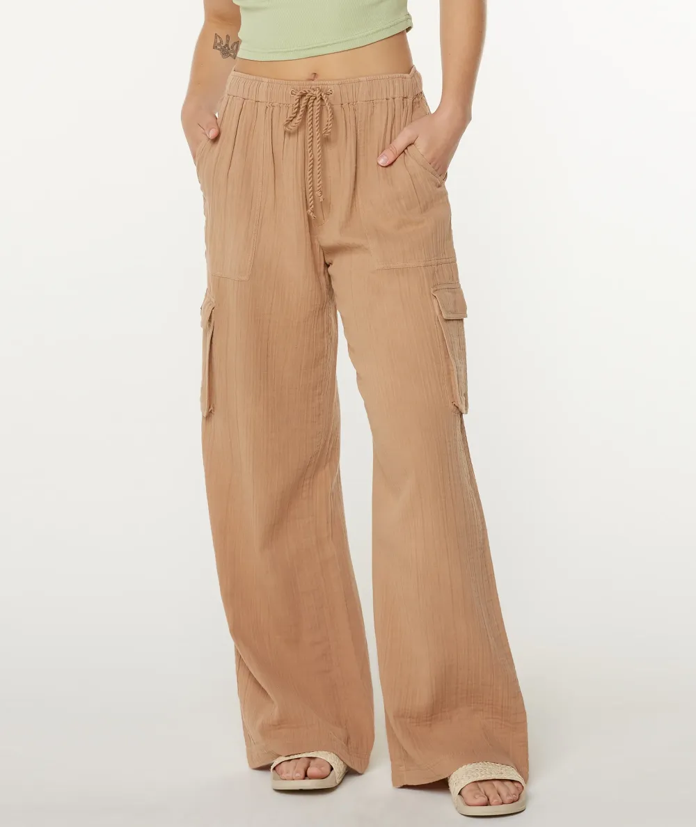 Drawstring Casual Pants With Double Pockets