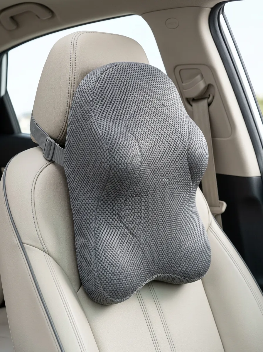 Structured Memory Foam Mesh Ergonomic Neck Support Cushion
