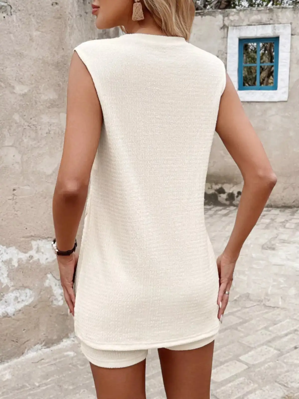 Knit Shorts Matching Set