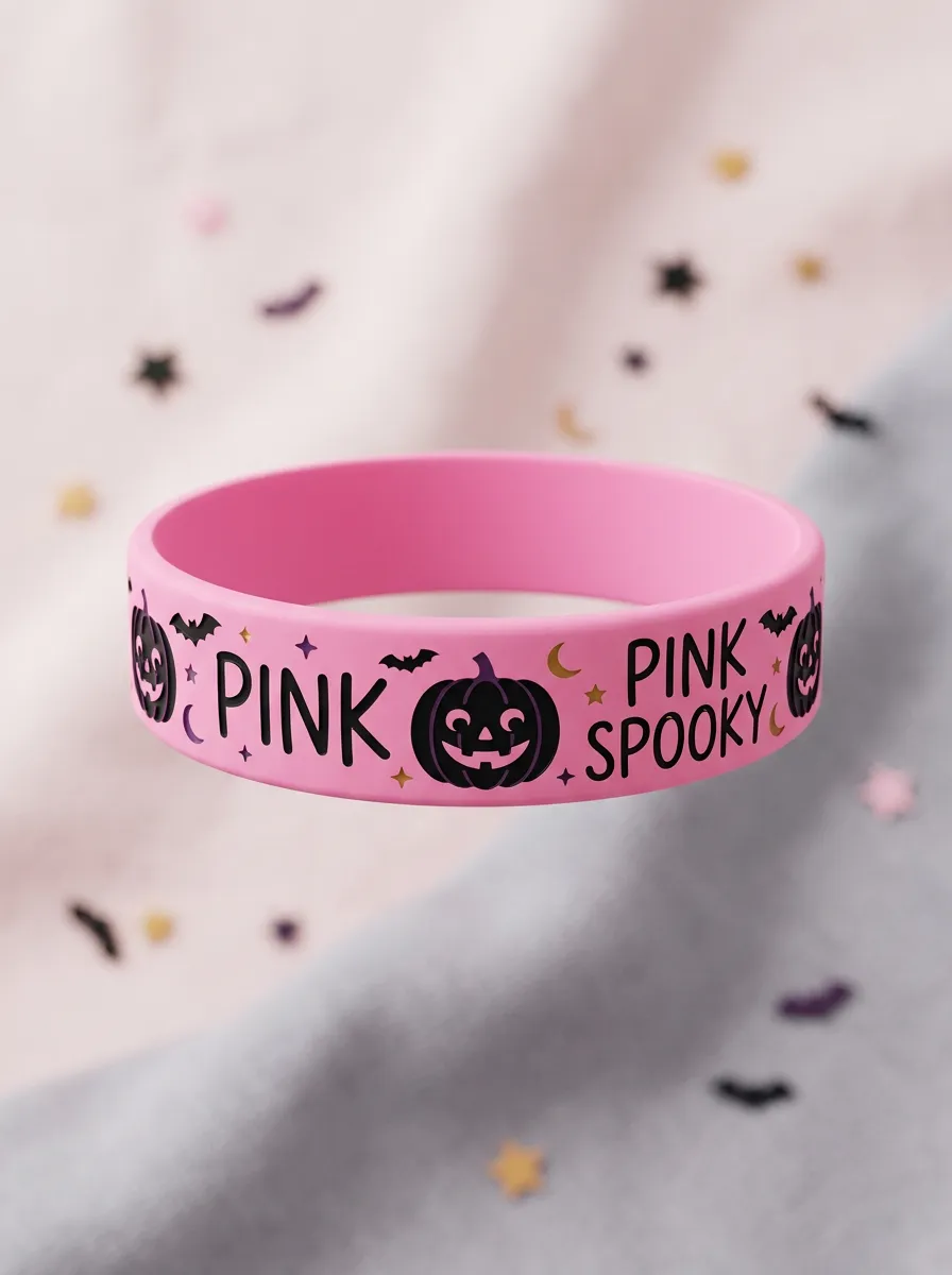 Bat Spooky Halloween Graphic Wristband