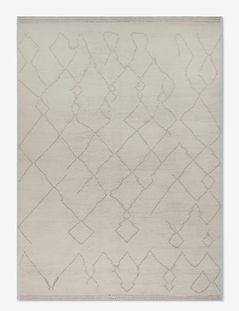 Striking Artisan Turkish Inspired Hand Knotted Wool Area Rug