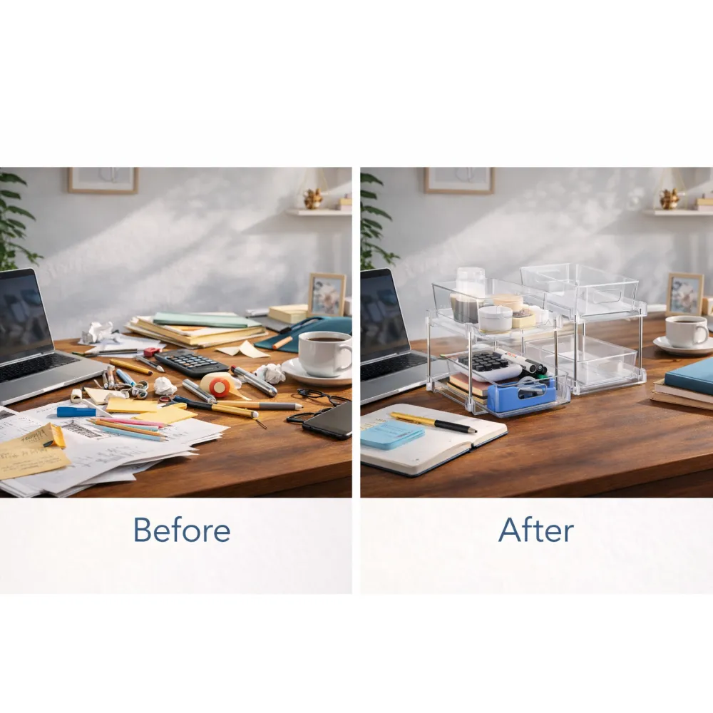 Tier Pull Out Office Organizers