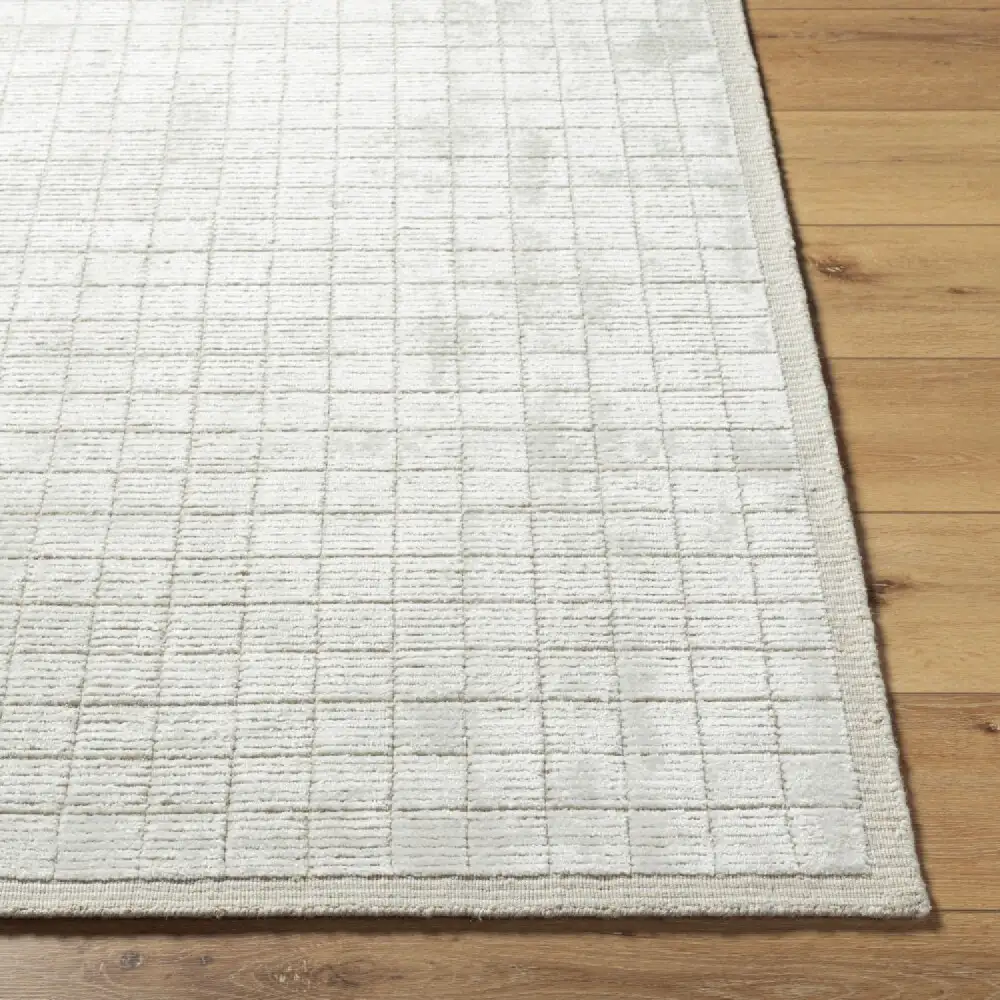 Hand-Loomed Square Pattern Carpet
