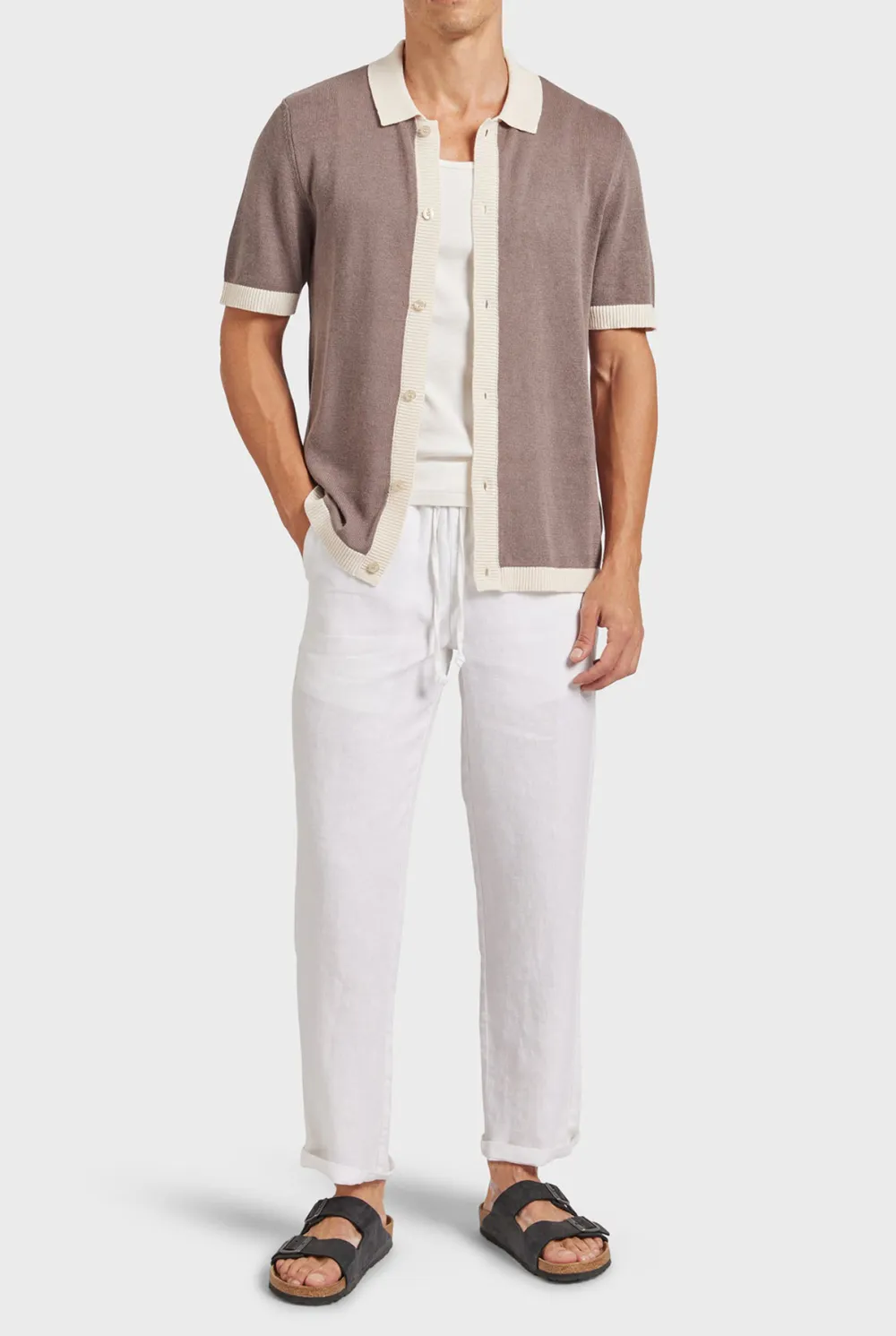Short Sleeve Cuban Collar Shirt