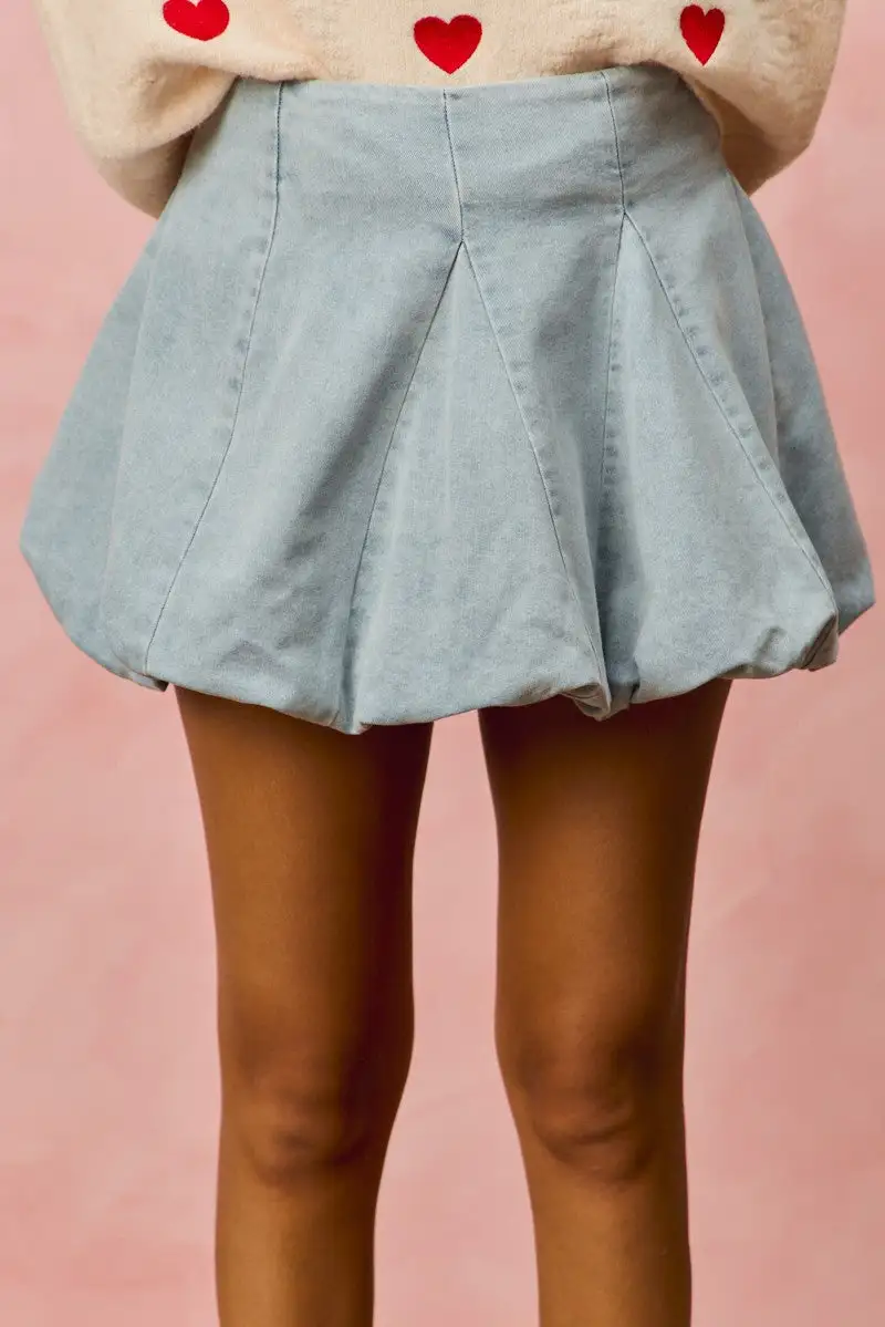 Classic Cropped Sweater Denim Pants