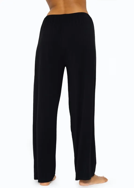 Black Jersey Everyday Pants