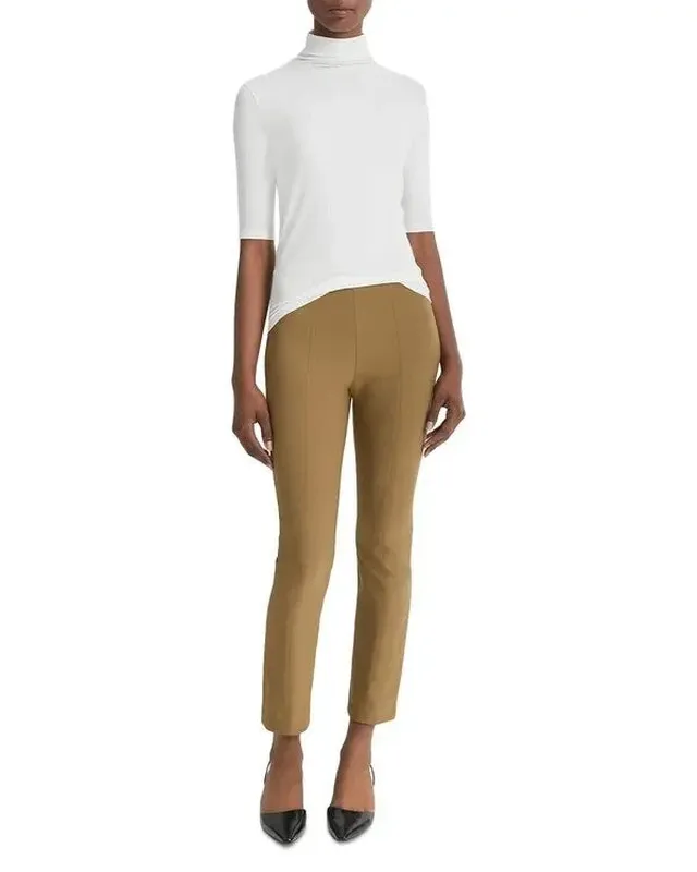 Leather Cotton Cashmere Sweater