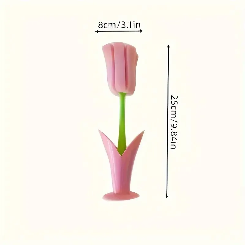 Tulip-Style Plastic Long-Handled Cup Brush